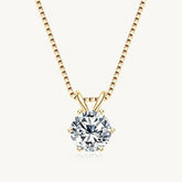 The Éclat Moissanite Necklace - Gold